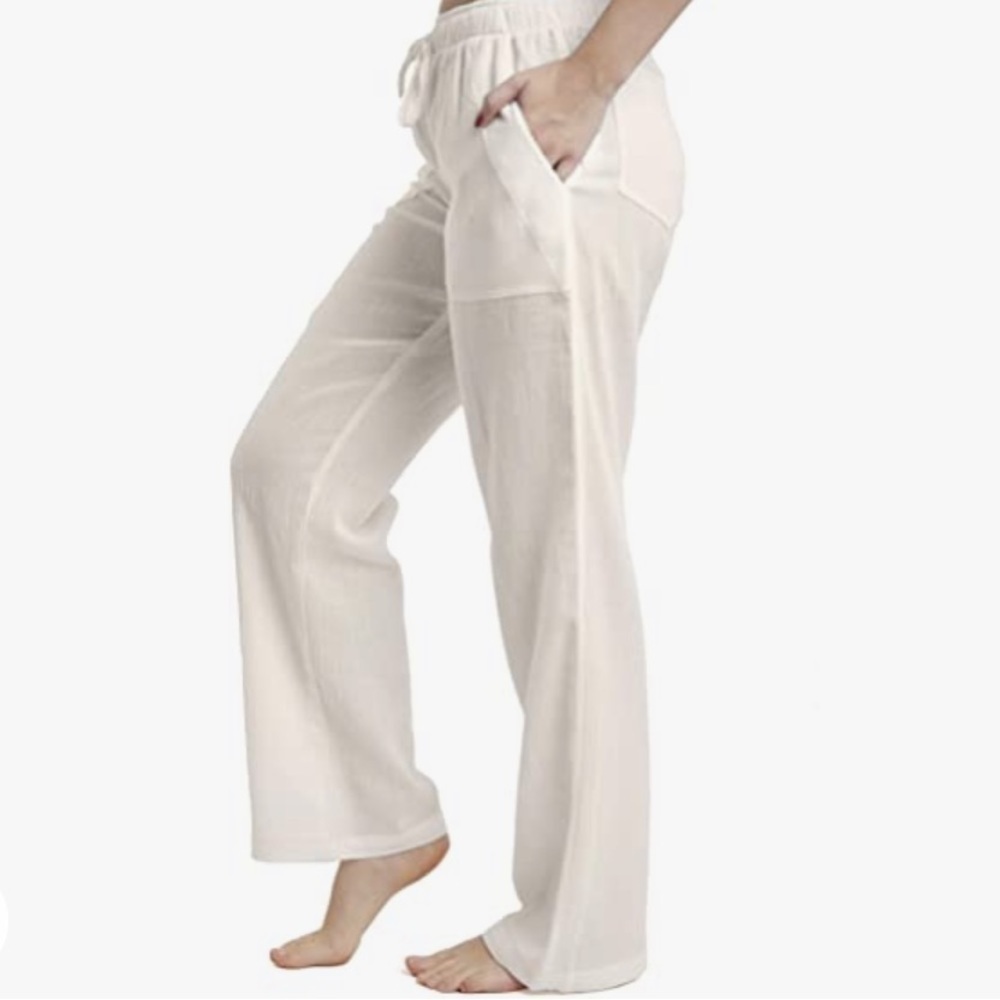 J & Ce Cotton Beach Pants with Pockets